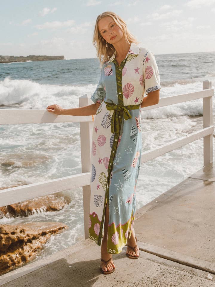 BY THE SEA SHIRT DRESS for wholesale by Global Fashion House