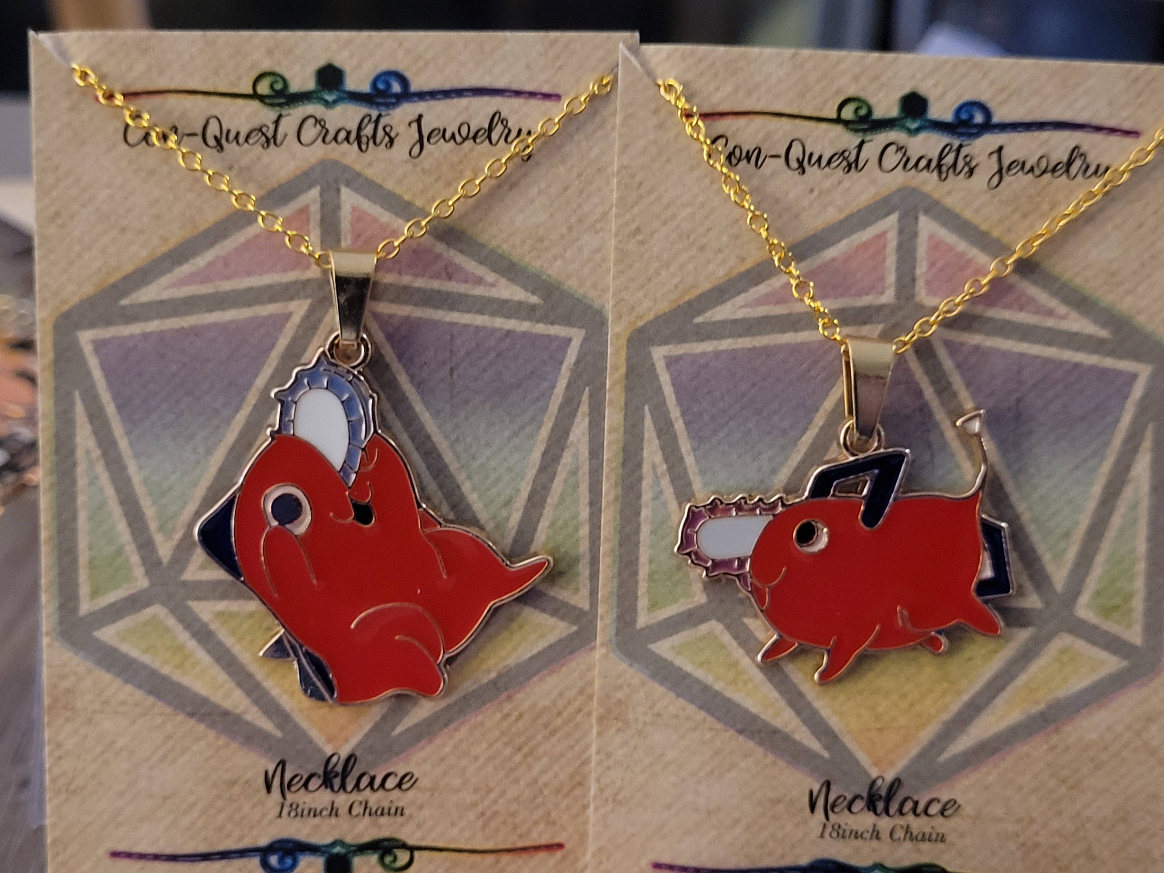 Con-Quest Crafts - Wholesale Jewelry Set - Shounen Anime Inspired Earrings, Necklaces & Zipper Pulls 24