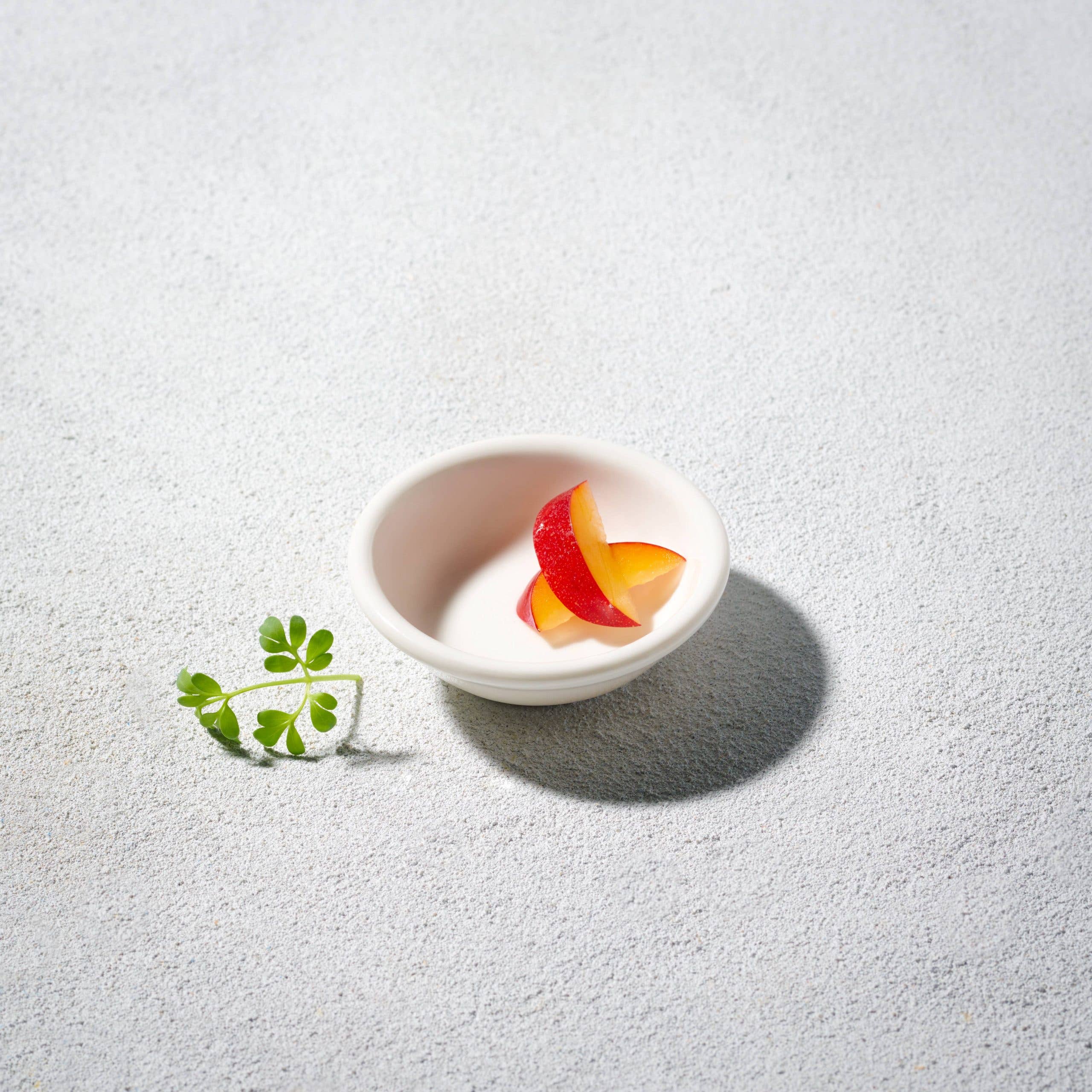 Kadra Kitchenware – wholesale Maträtt – Vikko Lightning - Vit rund tjock såsskål, 2,8"0