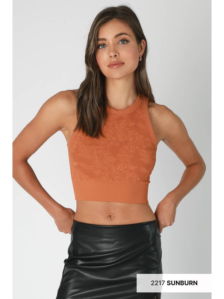 NIKIBIKI - Wholesale Knit Top - Women's - NS8330 - Lace High Neck Crop21