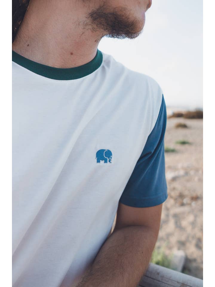 Trendsplant Clothing – T-shirt – Homem por atacado – T-Shirt Bloco de Cor Orgânica Natural5