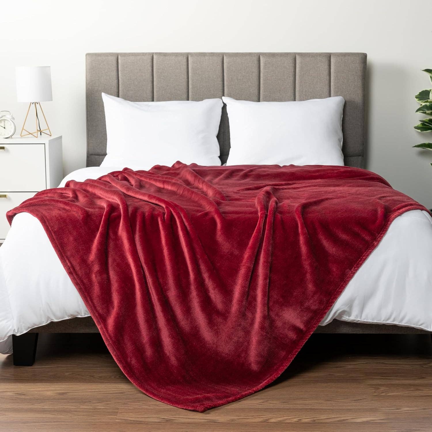 home mart goods - Wholesale Throw Blanket - 50"x60" Burgundy Soft Warm Cozy Bed Throw Blanket1