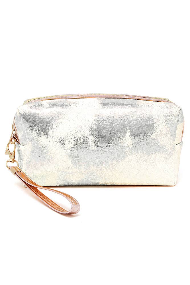 Hana - Wholesale Pouch - Women's - Lurex Ombre Gold/Silver Foiled Pouch1