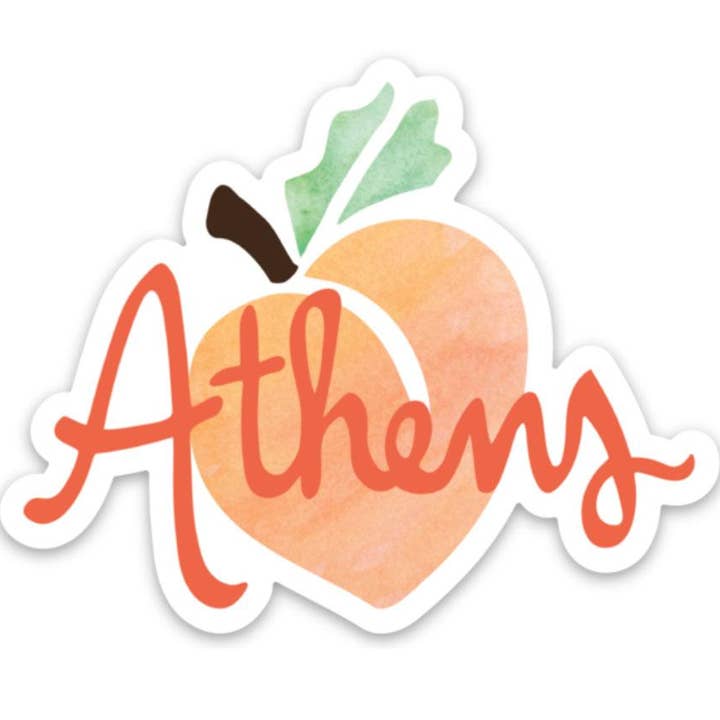 Adesivo de vinil de pêssego Atenas por atacado de Sunny Day Designs