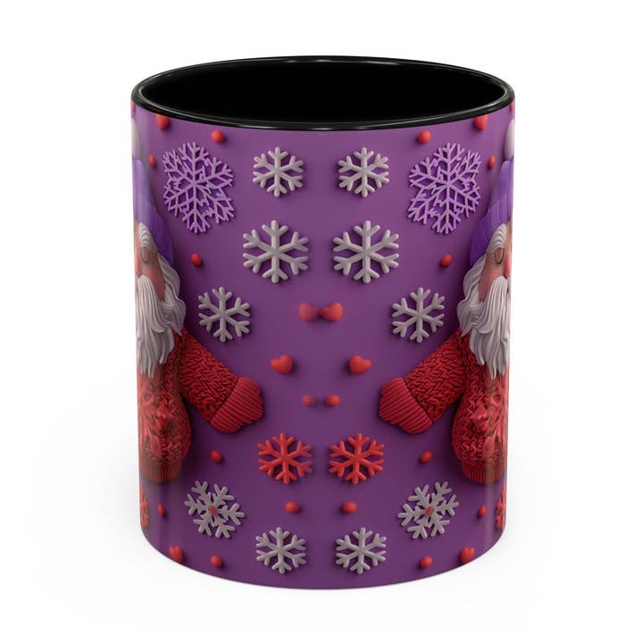 Krus med strikket nisse-mønster | Accent kaffekrus for engroshandel hos Le Paperie Co