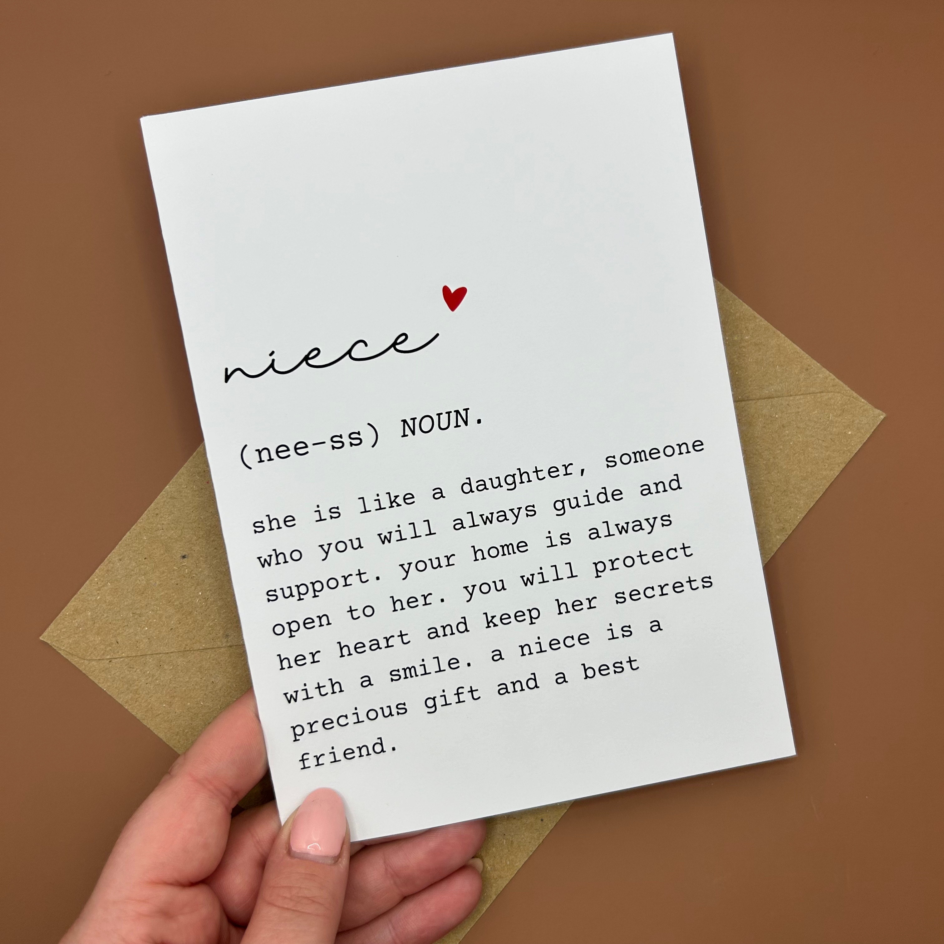 Swale Studios – wholesale Everyday greeting card – Niece Definition Greeting Card1