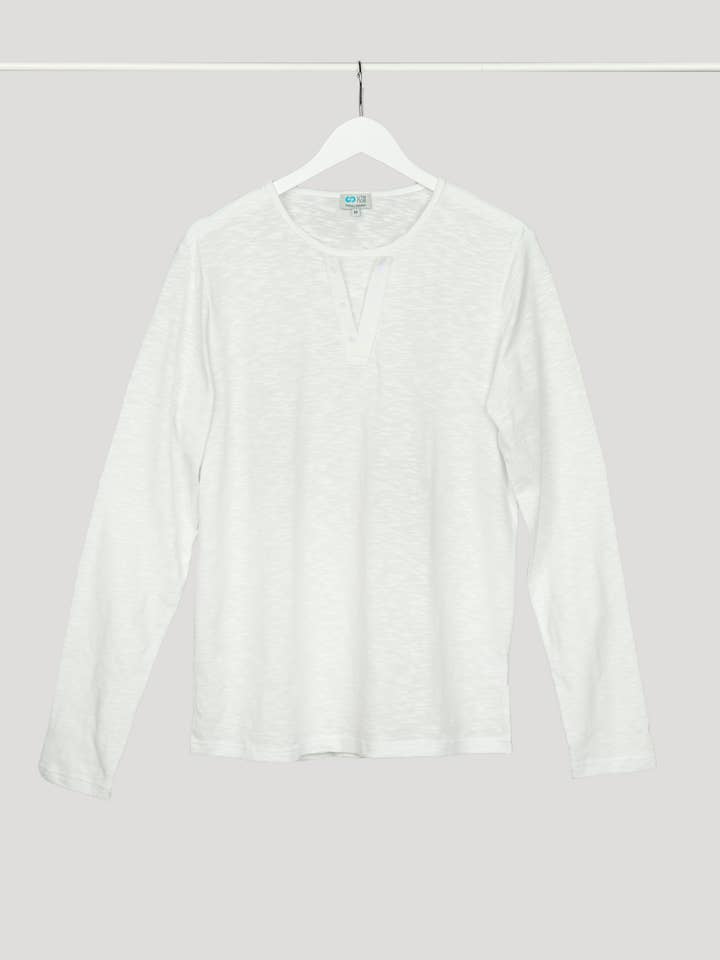 Men's Cotton Button Long Sleeve Shirt for wholesale by linenease