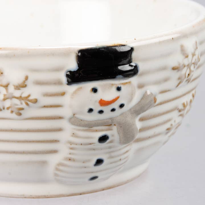 Primitives by Kathy - Wholesale Decorative Plate/Dish/Bowl - Snowman Bowl