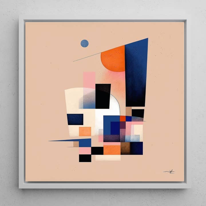 Mid Century Modern Abstract Canvas Wall Art Print for wholesale by Venus Art Prints