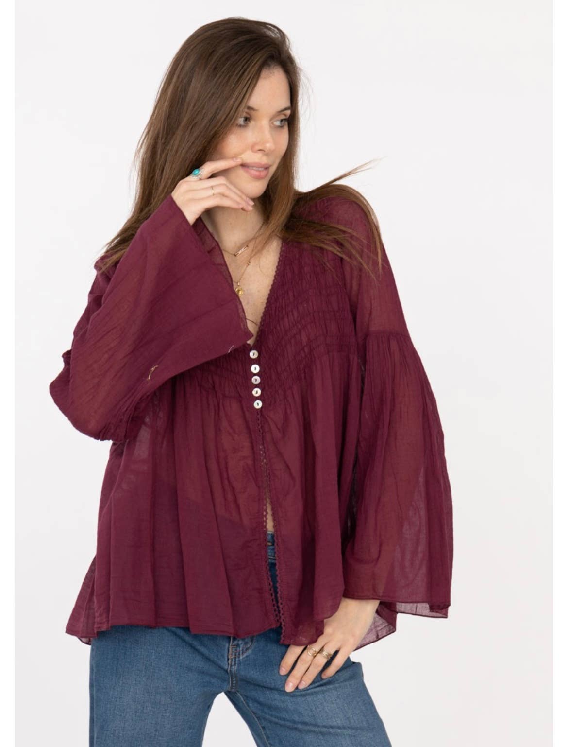 LINEN & COTTON HOUSE - Vente Chemisier – femme - GILET EN COTON 20354  SPRING SUMMER CLOTHING8