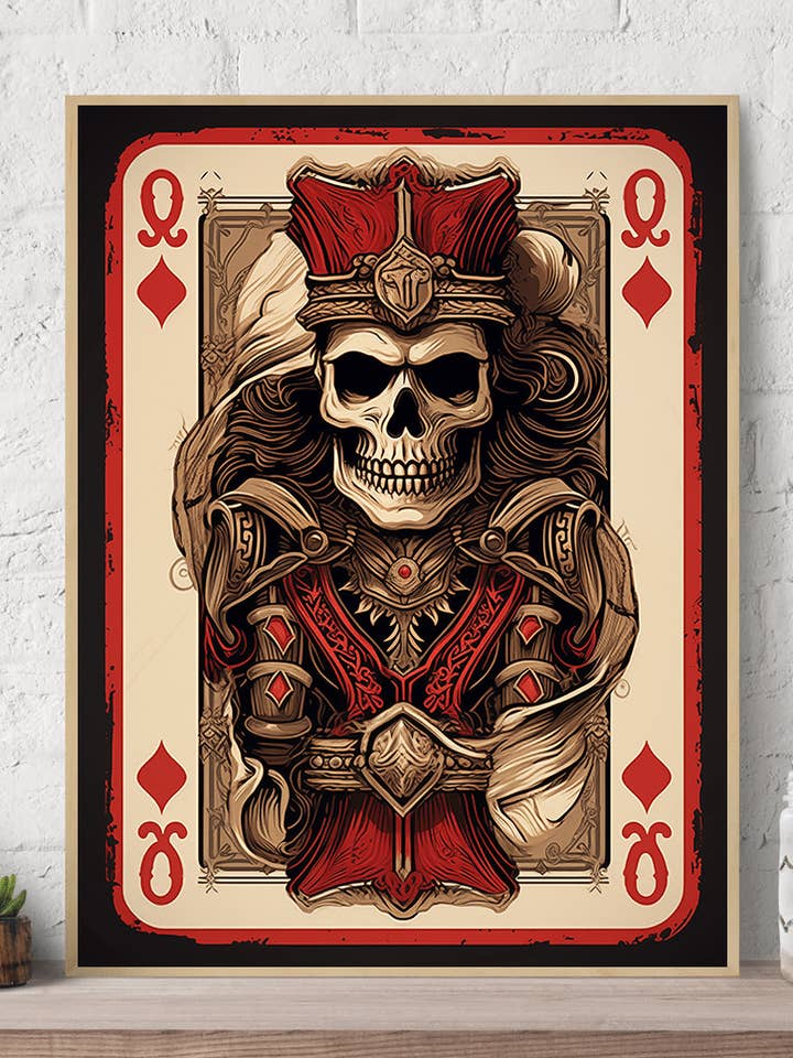 Gotischer König der Diamanten auf Leinwand, Kunstdruck für den Großhandel von Arttique - Artistry Canvas Prints