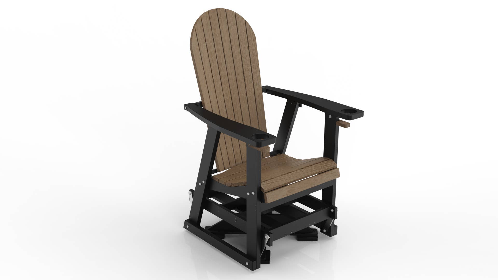 Evergreen Patio - Vente Chaise Adirondack - Planeur pivotant en polyéthylène2