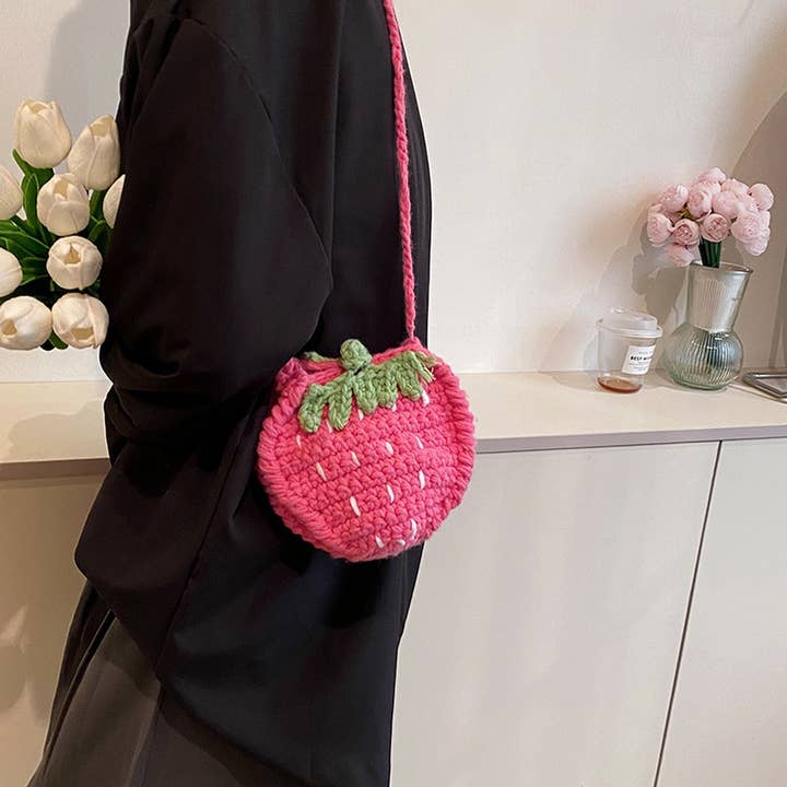ACCITY - Wholesale Crossbody Bag - Women's - CUTE CASUAL MINI STRAWBERRY CROSSBODY BAG_CWAB24026