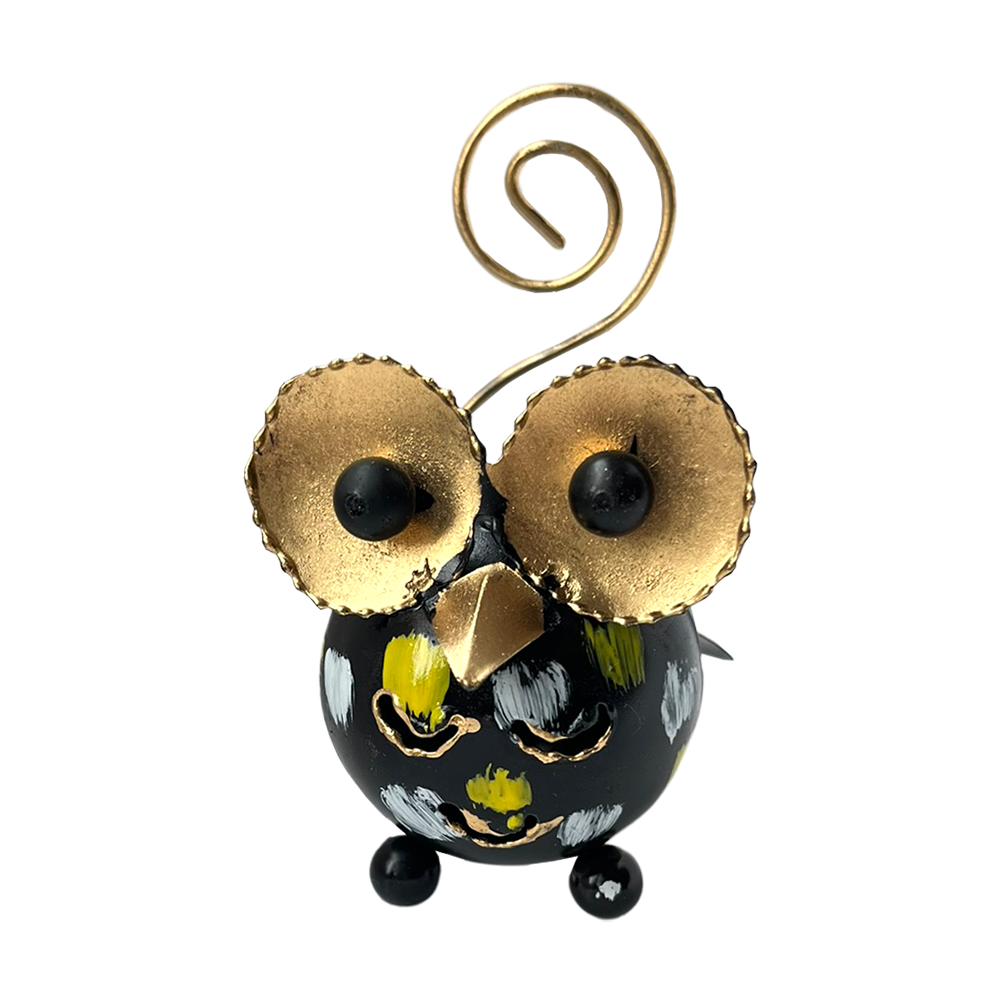 VIE - Venta al por mayor Figura decorativa - Extravagante animal de cola rizada de metal, aproximadamente 8 x 7 x 4 cm10