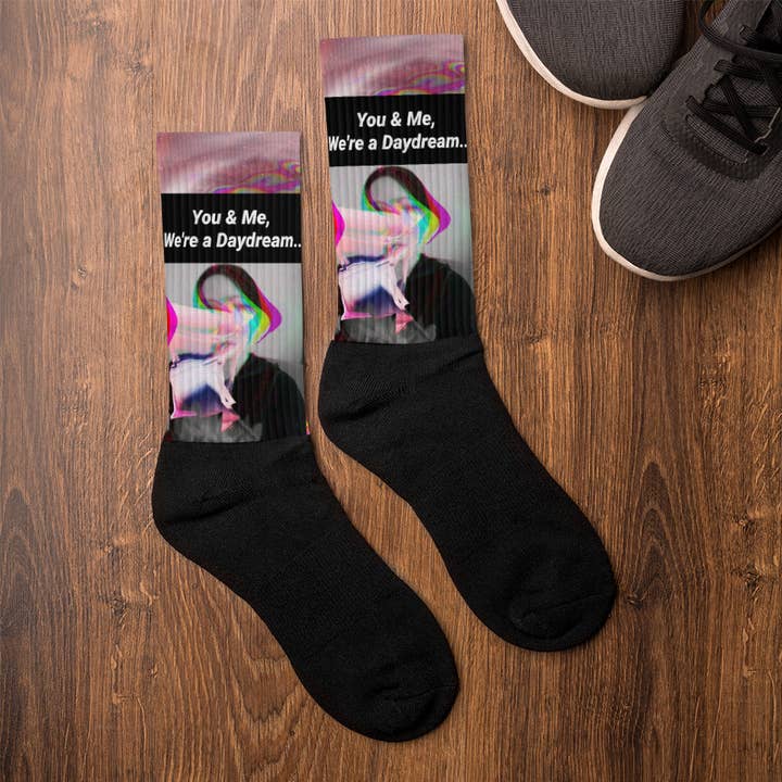 Vaporwave Daydream Socks for wholesale by TECHNOIRCANDY