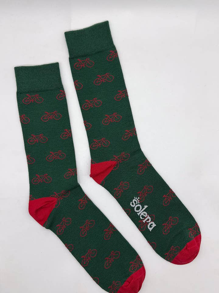 Grüne Fahrradsocken für den Großhandel von Solera