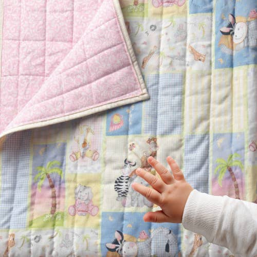 Baby blankets, Double side quilted blanket. for wholesale by Deeny's Design