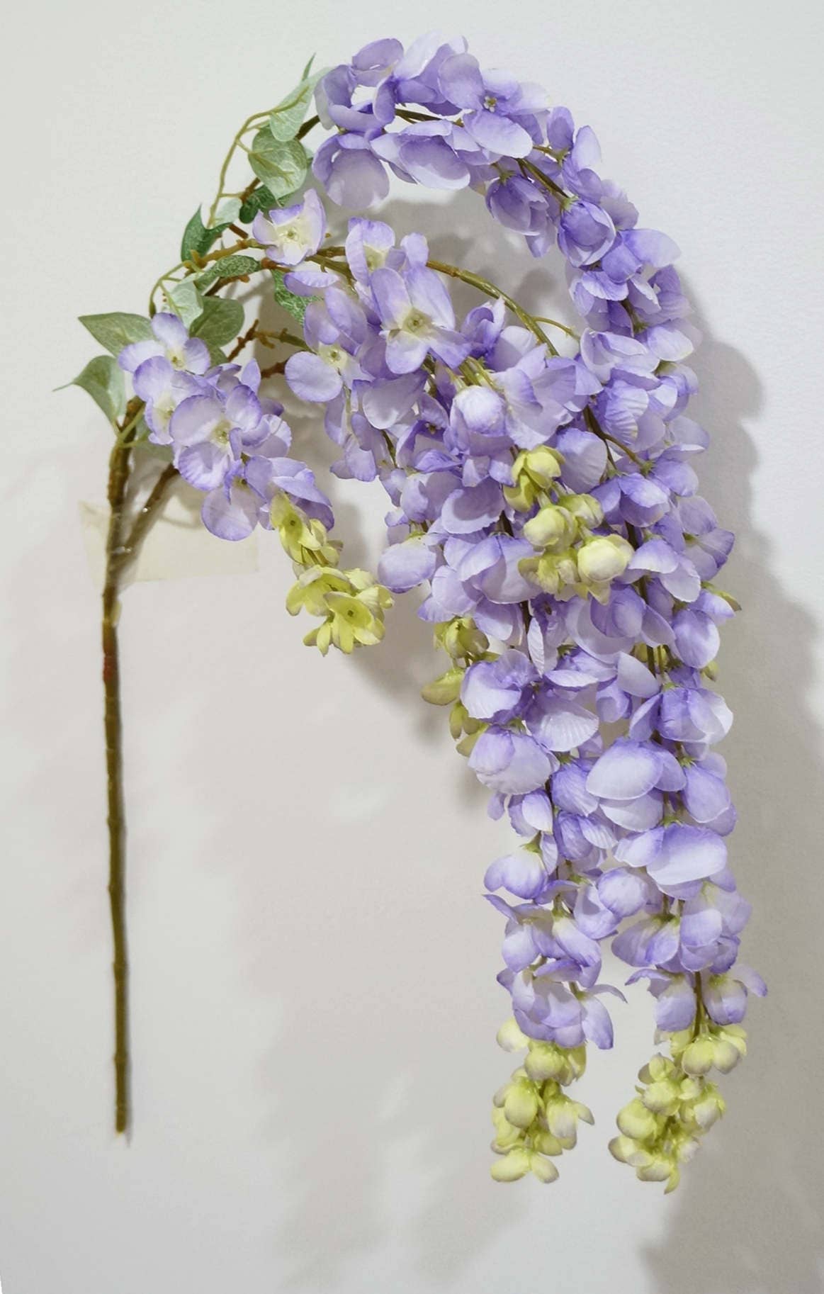 Sweet Home Deco – Flores artificiais por atacado – Spray de flor artificial de glicínia em seda de 110 cm, flores pendentes2