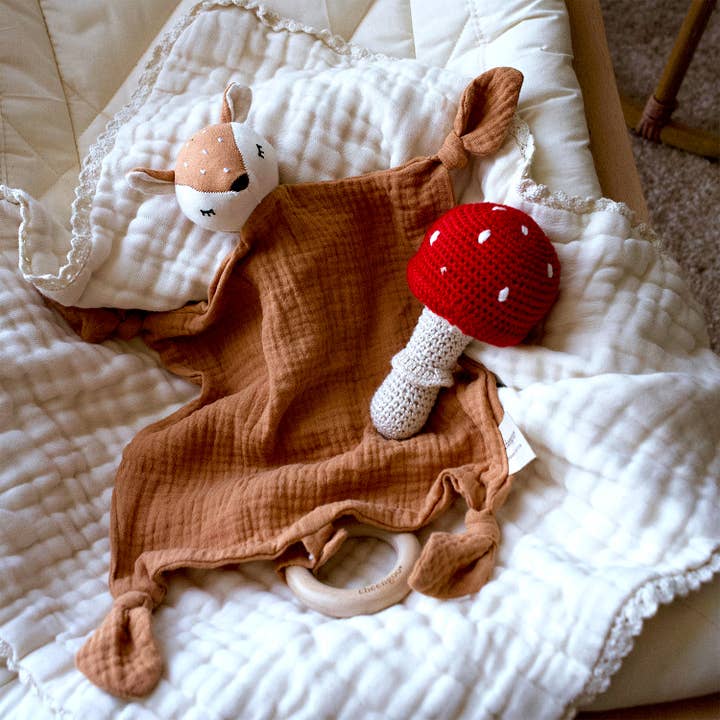 Cheengoo - Wholesale Security/Cuddle Blanket - Baby - Organic Snuggle Lovey Blanket - Fawn2