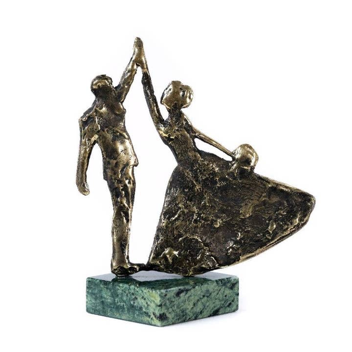 Handmade Bronze sculpture a Wedding waltz 11/6/12cm for wholesale by Hrachya Ohanyan