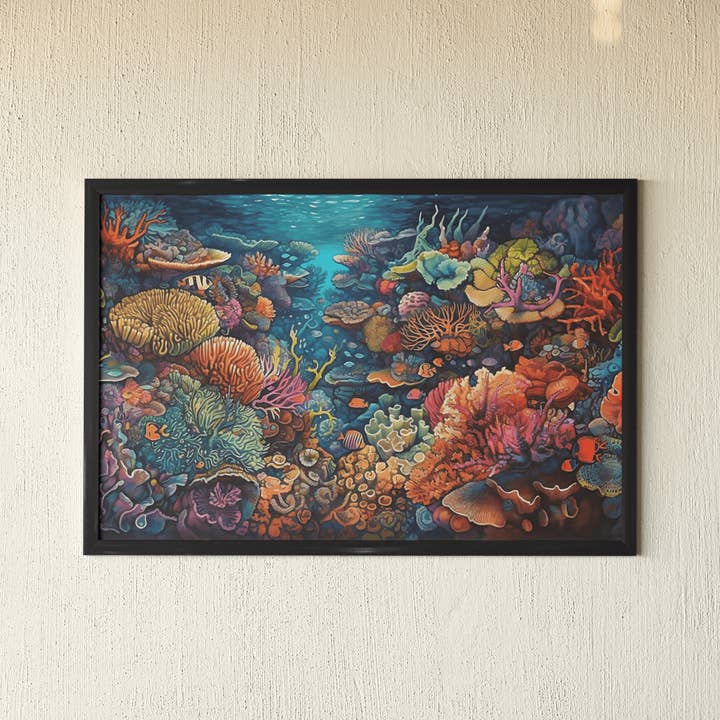 Affiche Reef Rhapsody | Coral Reef pour la vente par Reef of Clowns