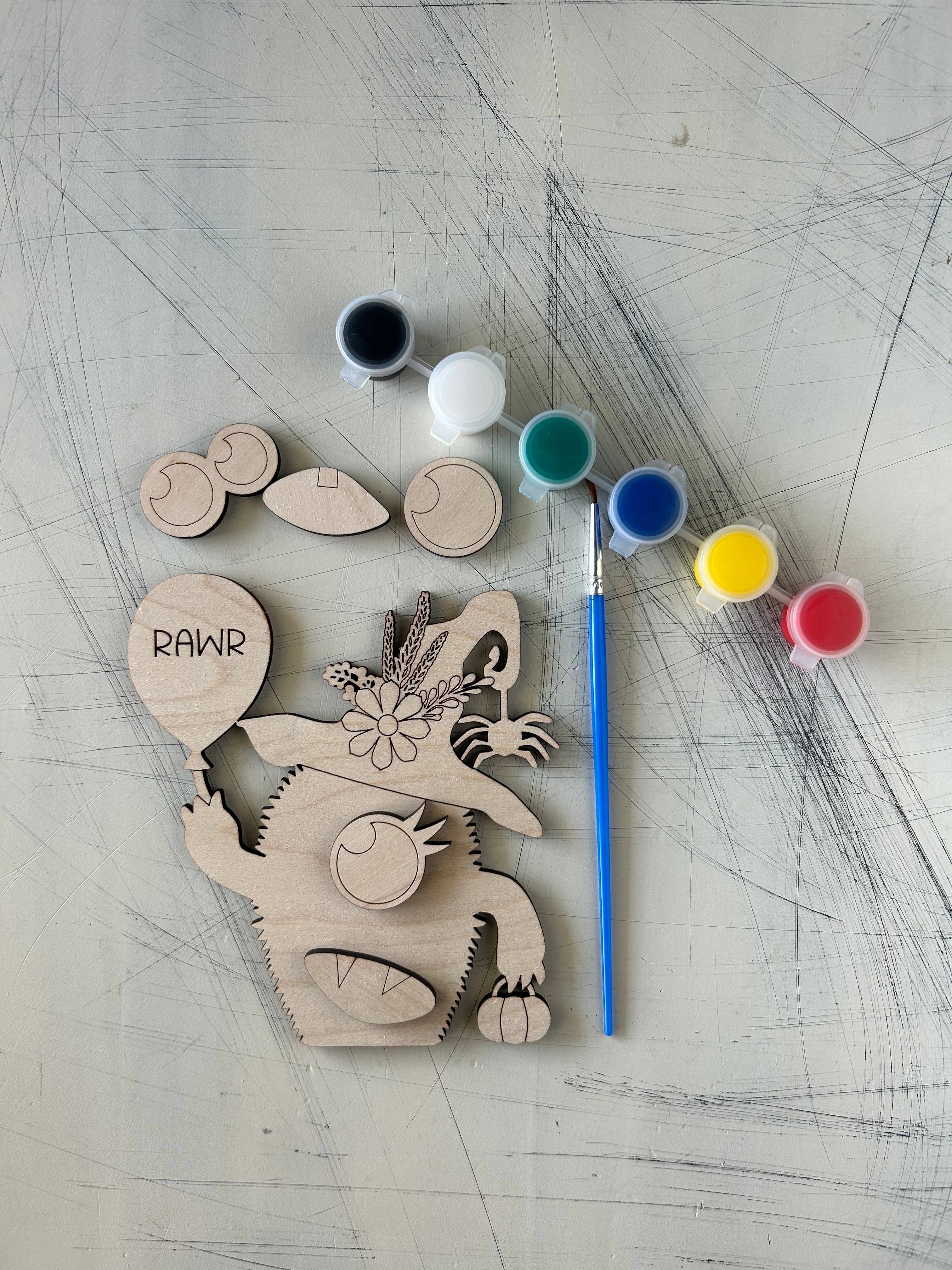 Novotny Designs - Wholesale DIY Craft Kit - Build Your Own Monster Paint Kit3