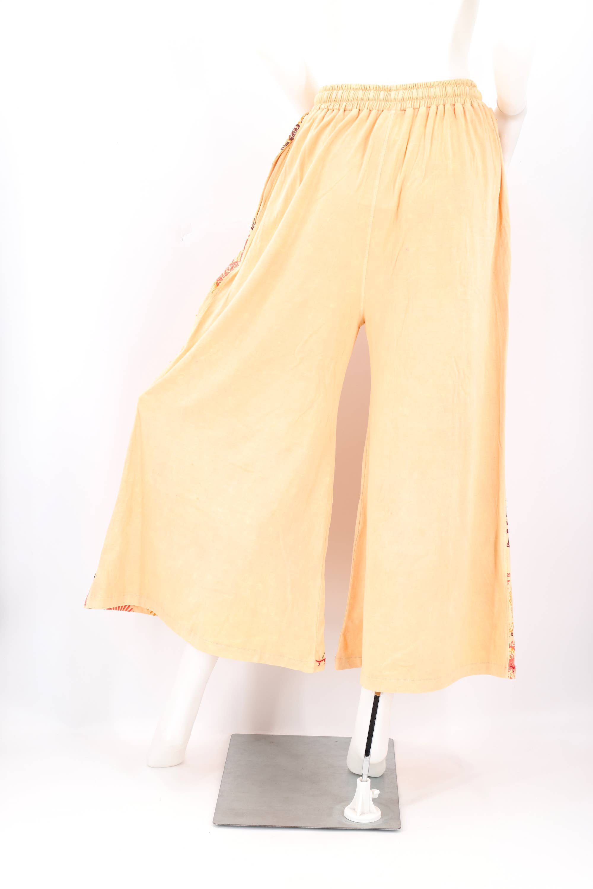 Himalaya Handmade - Wholesale Pants - Women's - Floral Embroidered Wide Leg Cotton Palazzo Pants12