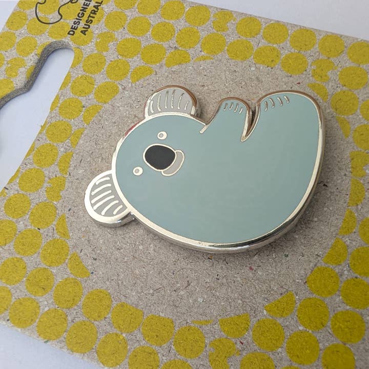 Bushpress - Wholesale Lapel Pin/Button - Koala enamel pin, blue3