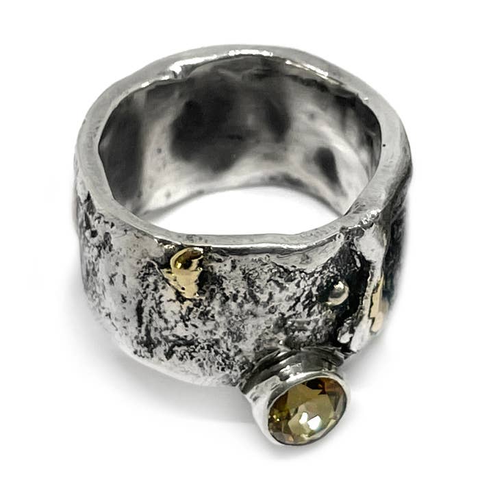 Reticulated Ring - High Polish Contrast for wholesale by Tamara Kelly Designs