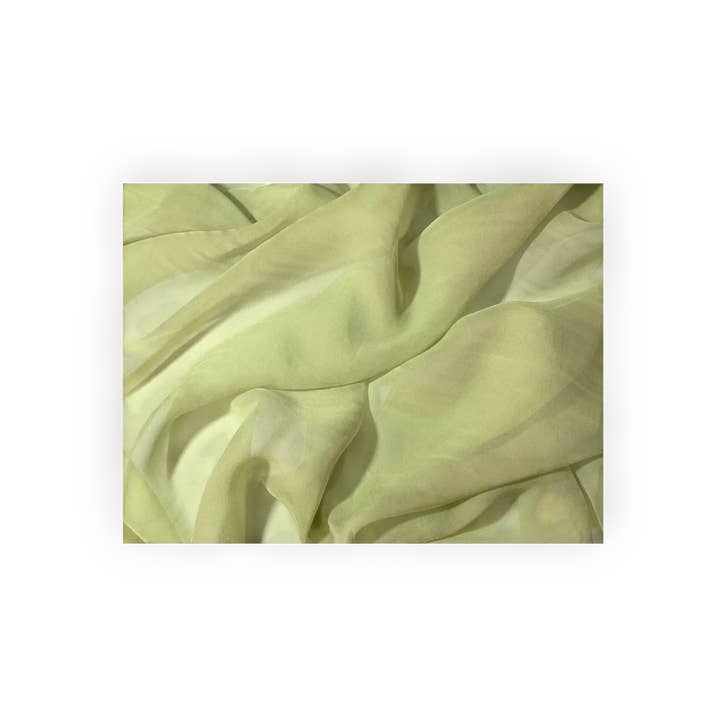 Tessuto Chiffon Verde Pistacchio per la vendita all'ingrosso da parte di City Fabrics