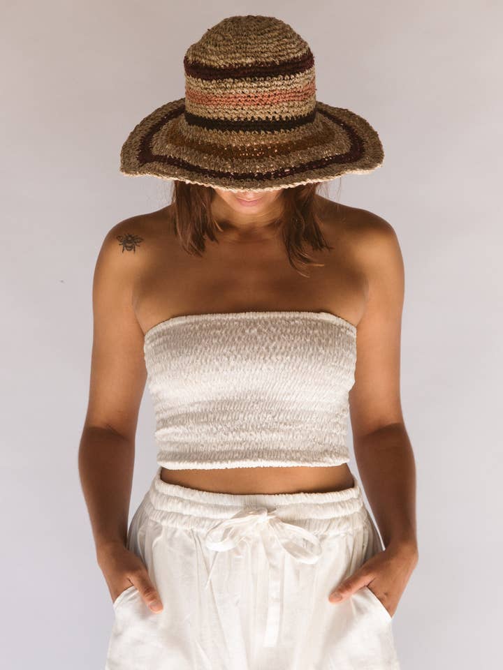 Polly Short Brim Hat // Samba for wholesale by Hobo and Hatch