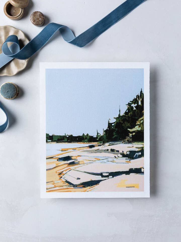 Fernald Cove Rose | Print on Canvas for wholesale by Sarah Madeira Day