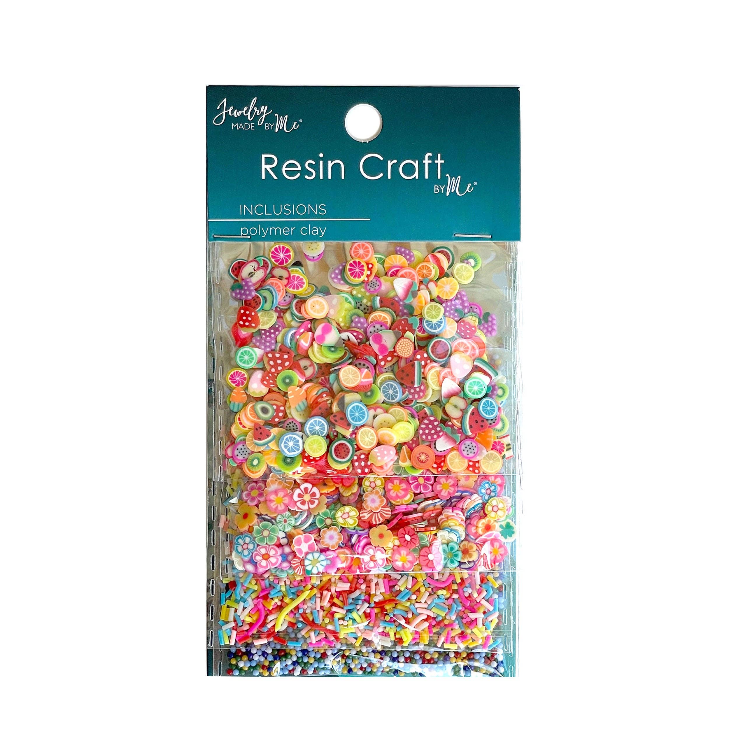 Jewelry Made by Me - Wholesale DIY Craft Kit - Fruit, Flowers, and Sprinkles Polymer Clay Resin Craft Inclusions1