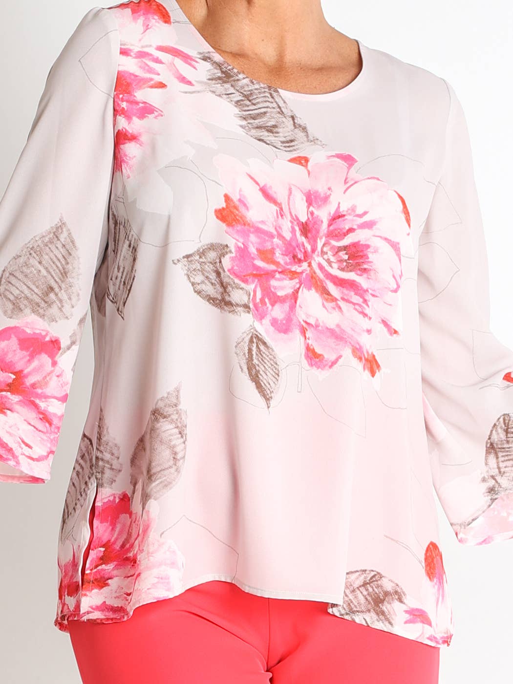 LOURDES CASTILLO - Wholesale Shirt - Women's - 368564L PRINTED CHIFFON BLOUSE0