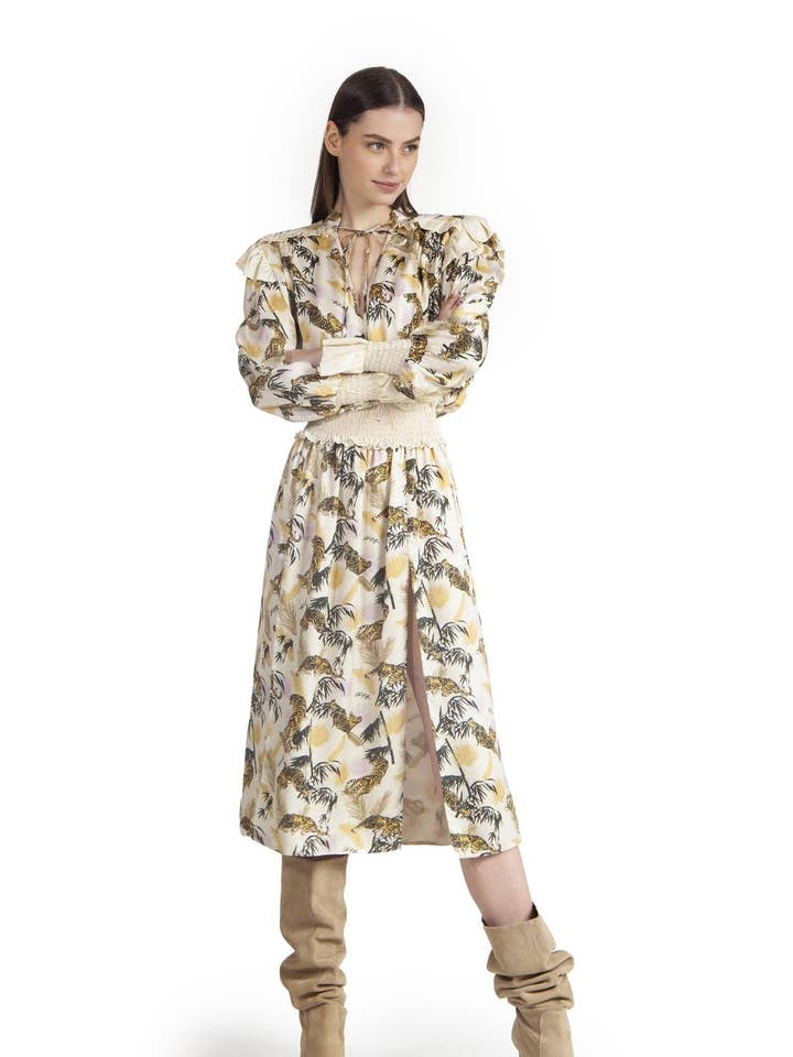 Kjole med sideslidser og stropper for engroshandel hos ODI ET AMO