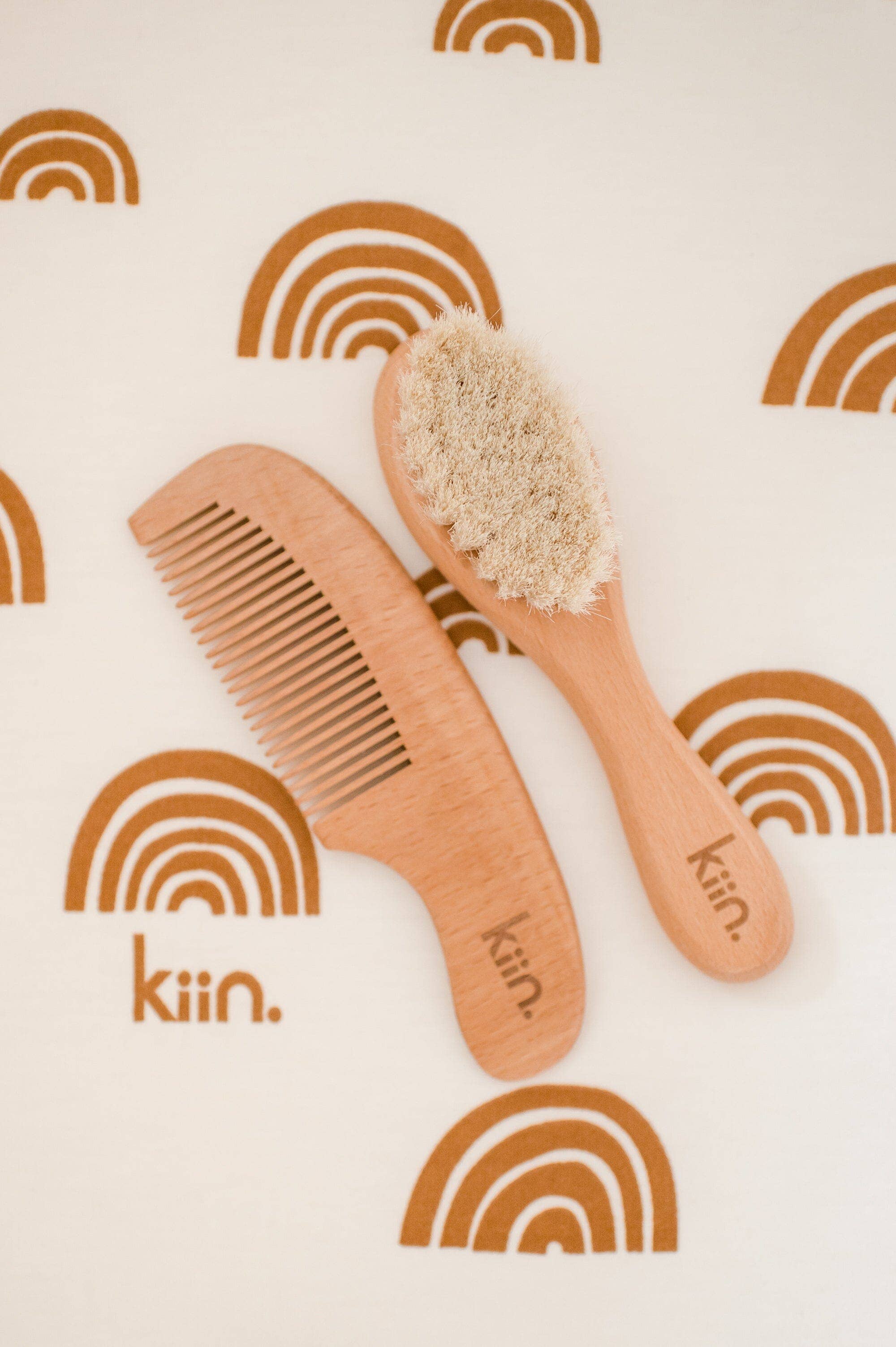 Kiin Baby - Wholesale Hair Brush/Comb Set - Kids & Baby - Wooden Baby Brush + Comb Set9