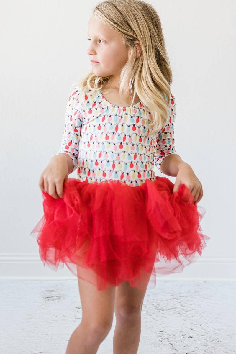 Mila & Rose - Wholesale Leotard - Kids - Merry & Bright 3/4 Tutu Leotard3