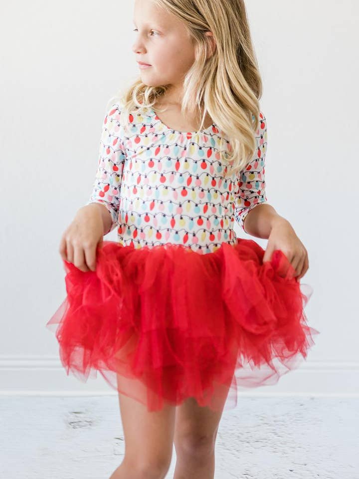 Mila & Rose - Wholesale Leotard - Kids - Merry & Bright 3/4 Tutu Leotard3