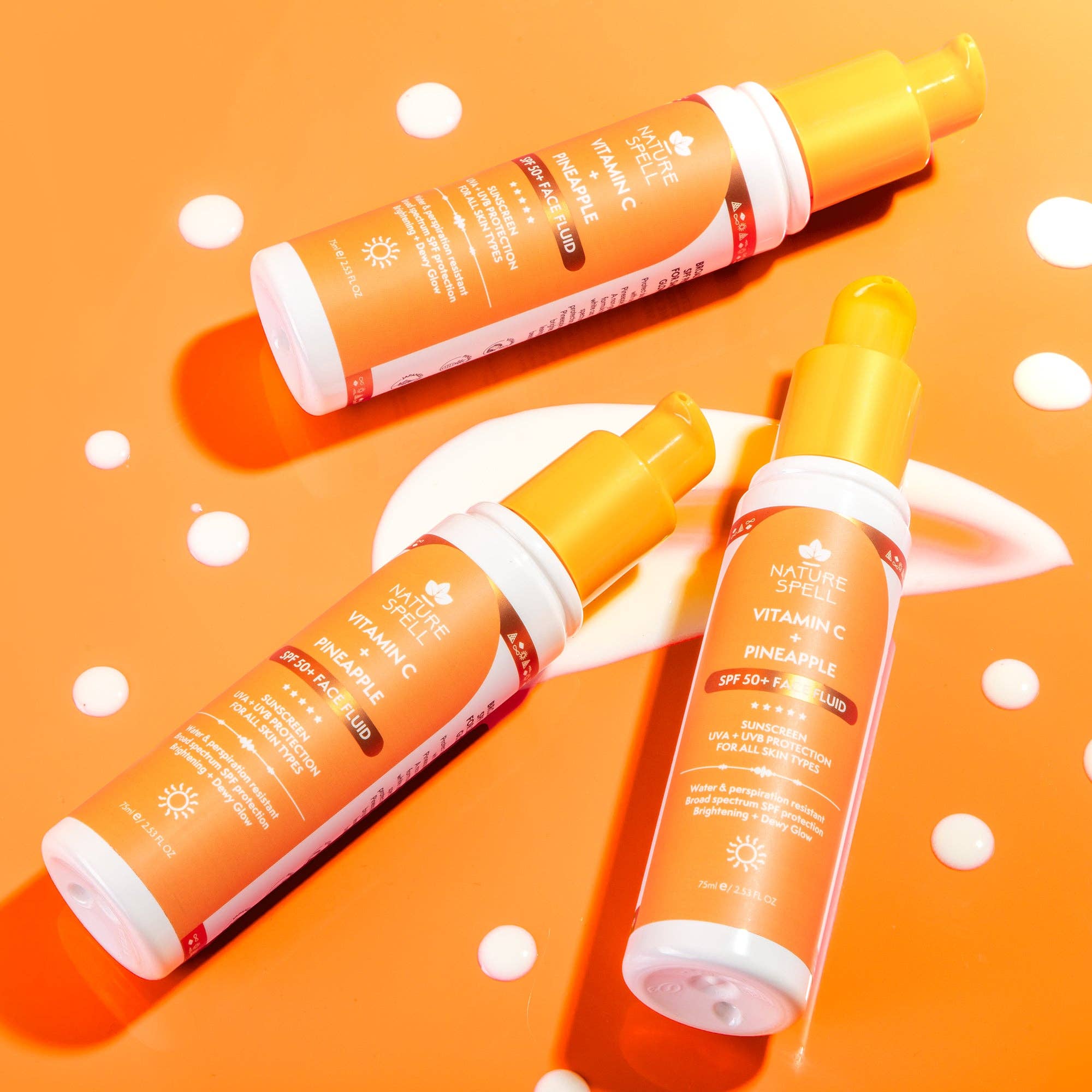 Nature Spell – wholesale Sunscreen – Nature Spell Vitamin C & Pineapple SPF50+ Face Fluid9