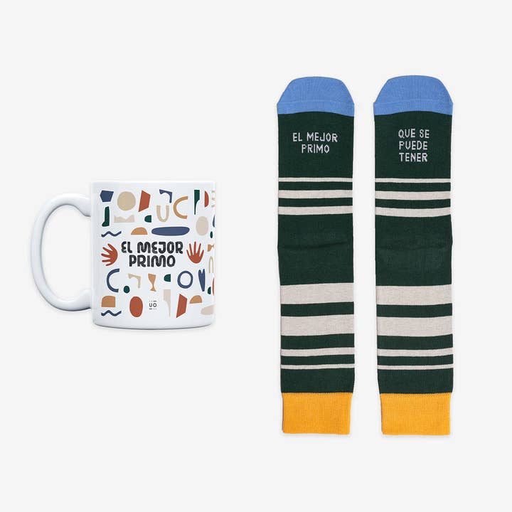 Krus + Sokker Sæt "Den bedste fætter man kan have" Fam for engroshandel hos UO