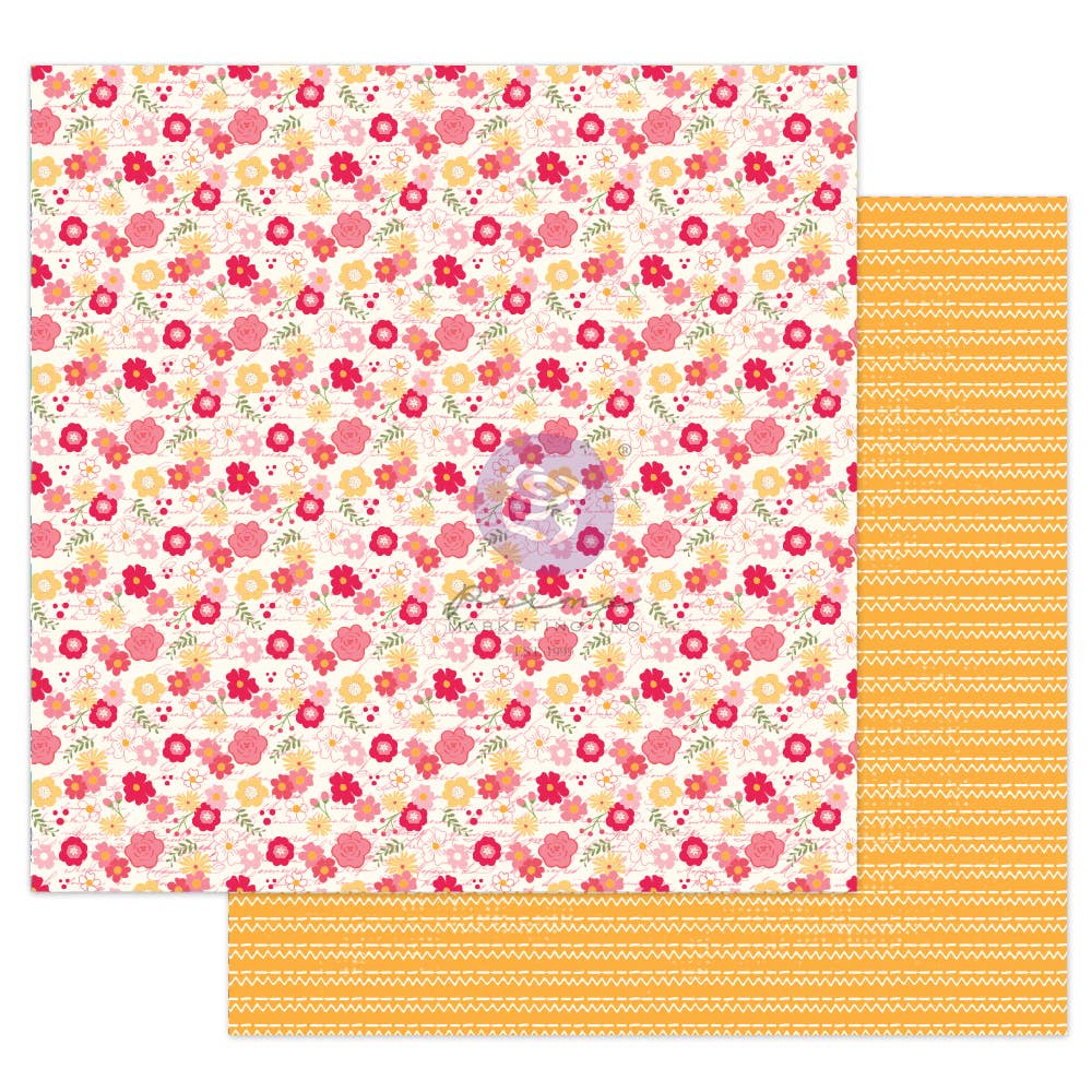 Prima Marketing Inc - Wholesale Craft Supplies - Julie N Solecito Florecitas , 12"x12" with foil detail0