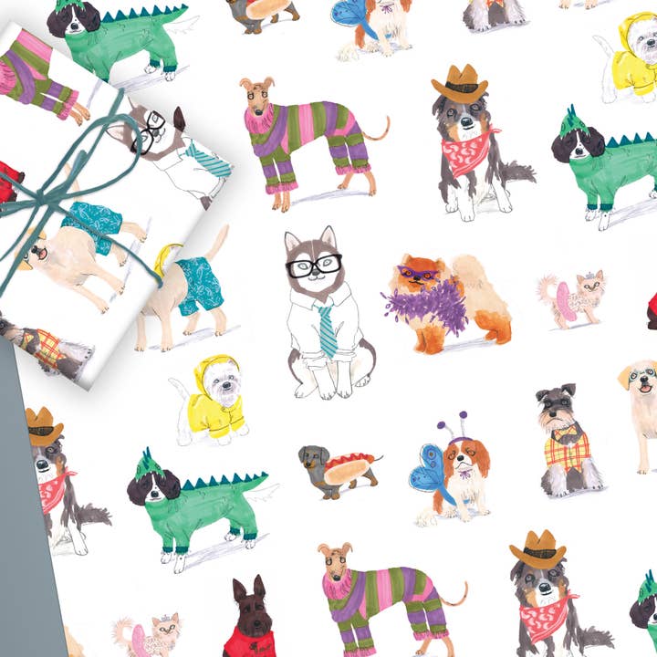 Envoltura de sábana encimera para disfraz de perro para venta al por mayor de Jo Clark Design