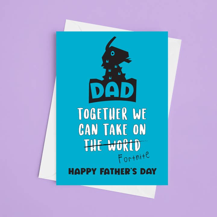 Fortnite - 5x7 Father's Day Card for wholesale by Laura Lonsdale