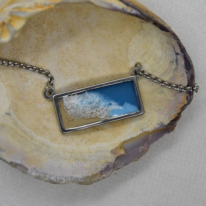 Coastal Horizon Necklace for wholesale by Caitlin Accurso Art