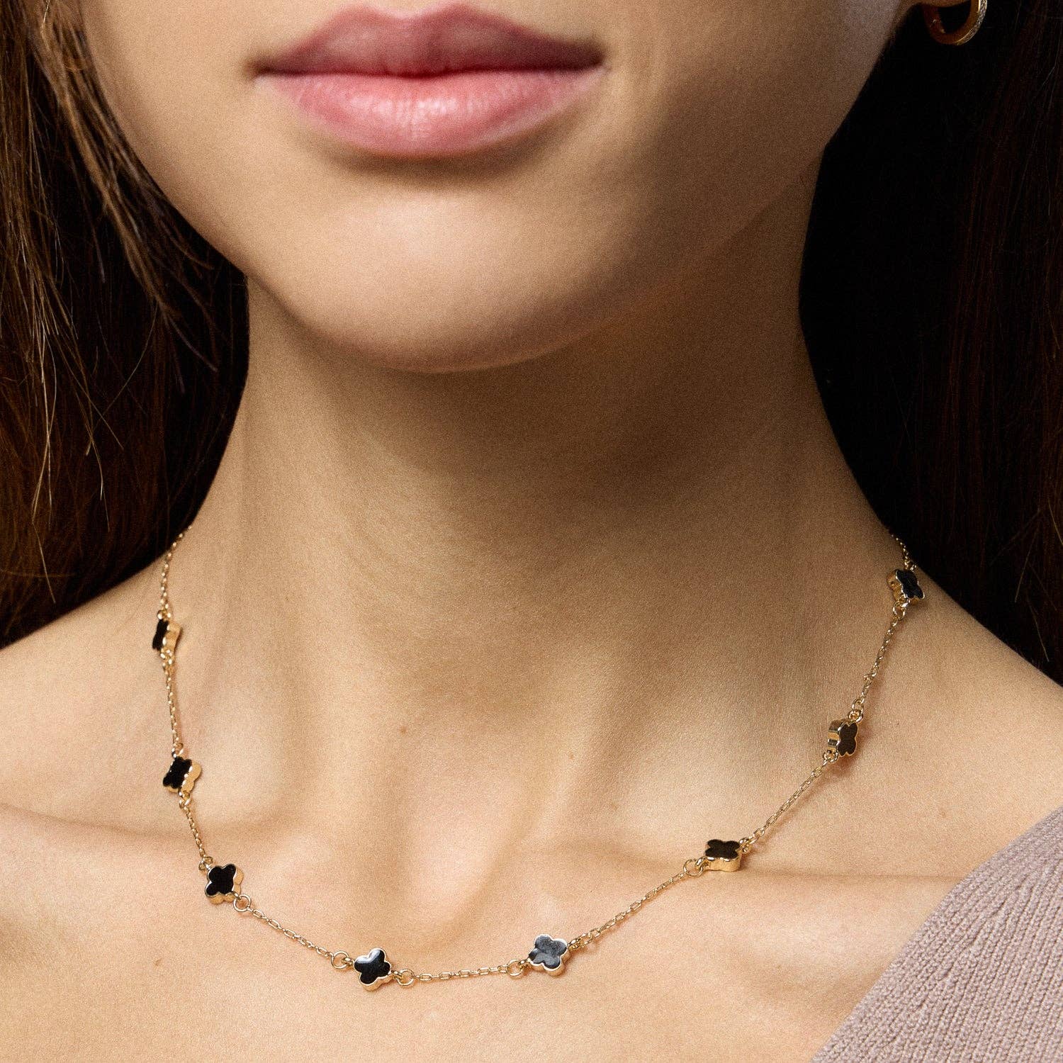 Lilla Haven - Wholesale Pendant/Charm Necklace - Gold Charm Necklace with Enamel Accents Elegant Minimalist Jewelry5