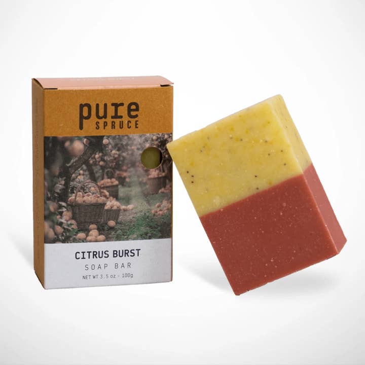 Explosão Cítrica | Sabonete Artesanal Feito à Mão - Brilhante e Revitalizante por atacado de Pure Spruce
