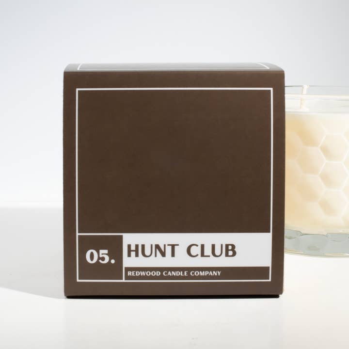 Hunt Club 14oz Candle for wholesale by Redwood Candle Co.