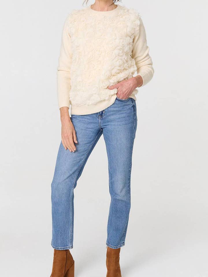 Floral Texture Embellished Jumper
for wholesale by Stellalondon