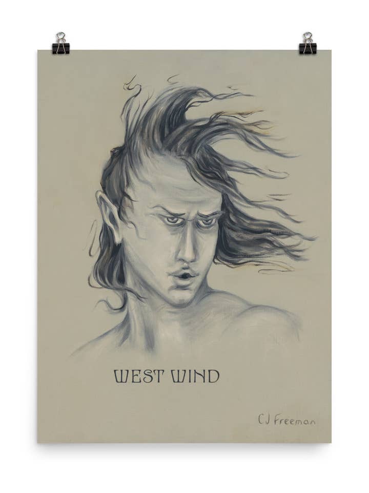Poster: "West Wind" 18 x 24" for wholesale by Ana Cortez