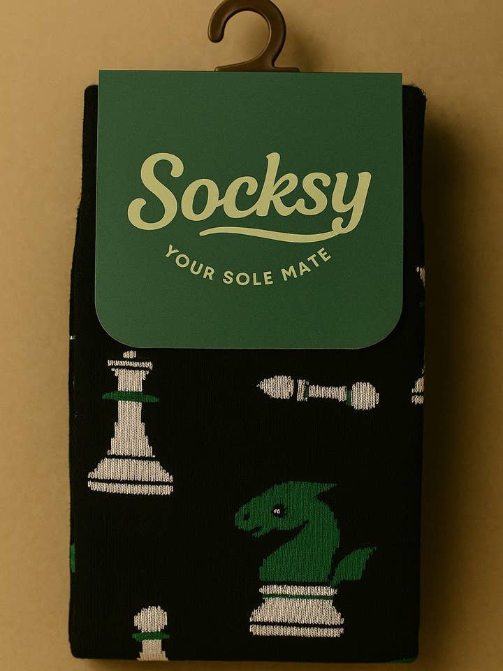 Chess Organic Socks for wholesale by Socksy